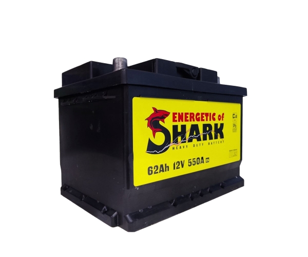 Аккумулятор автомобильный Energetic Shark 62Ah оп